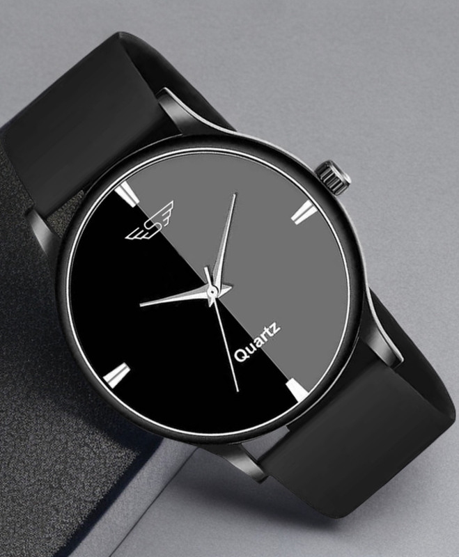 RUSTET CHR-01 Silicone Strap Analog Watch  - For Men