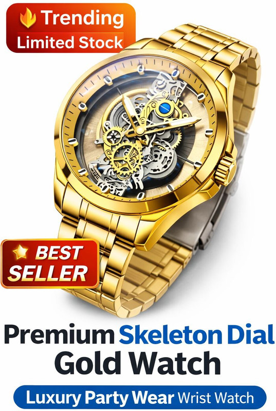 Agg traders LUX-SKELETON-01 Skeleton King series Analog Watch - For Men