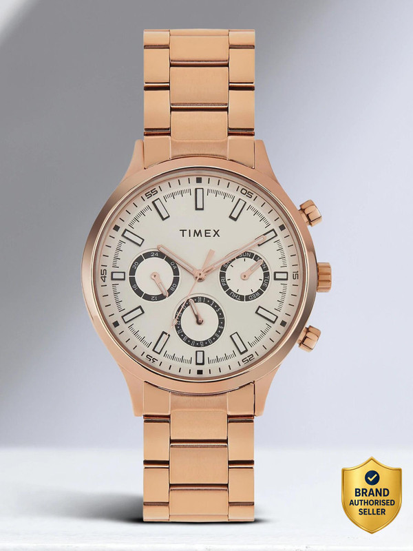 TIMEX TWHG03SMU21 Multi Function Silver Dial Analog Watch  - For Men