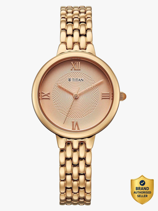 Titan Workwear Titan Workwear Pink Round Dial Women's Watch / Automatic Analog Watch - For Women