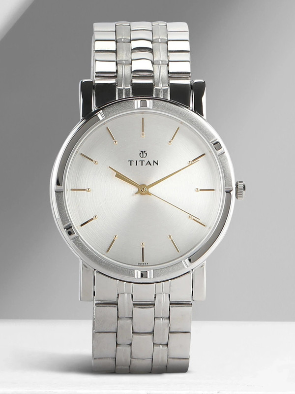 Titan Titan Karishma Silver Dial Silver Stainless Steel Strap Analog Watch  - For Men