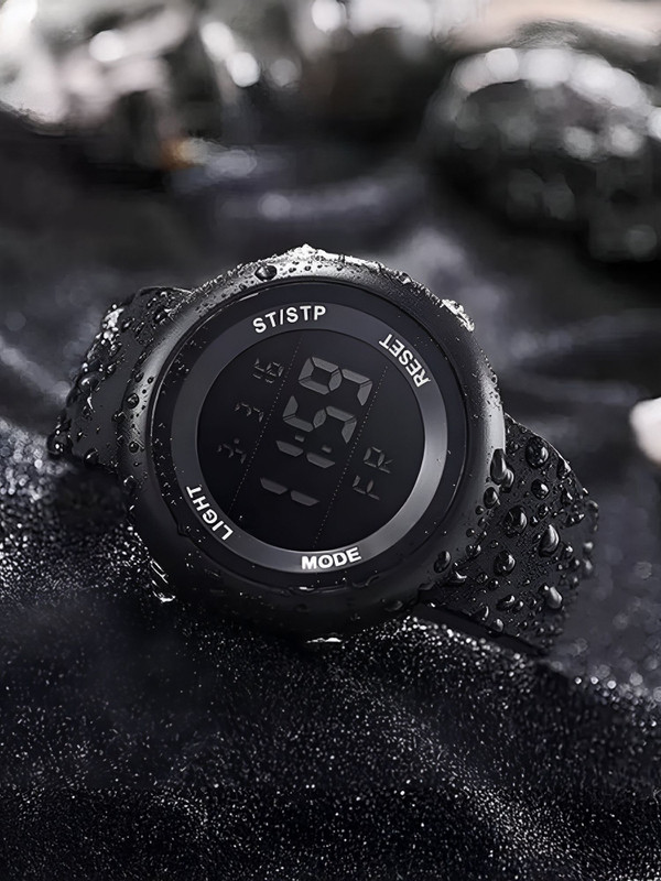 HALA HL-1260 Stylish Sporty Look, Alarm, Black Strap, Multi Function Chrono Premium Watch Digital Watch - For Men