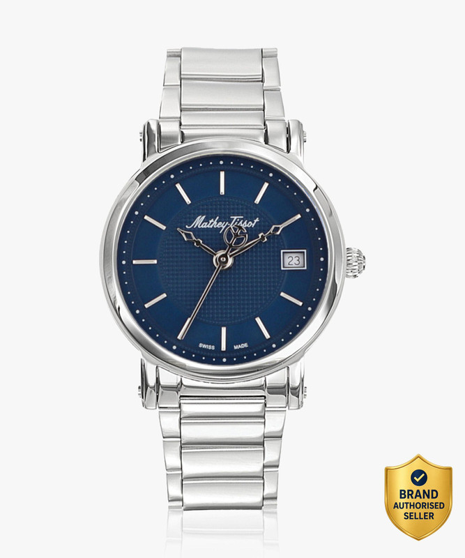 Mathey-Tissot HB611251MABU Swiss Made Quartz Blue Dial Analog Watch  - For Men