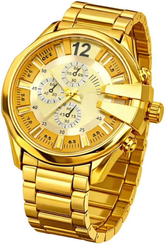 GATRADES Trendy Golden Diesel Trusted And Adjustable Strap For Mens 2000 Analog Watch  - For Men