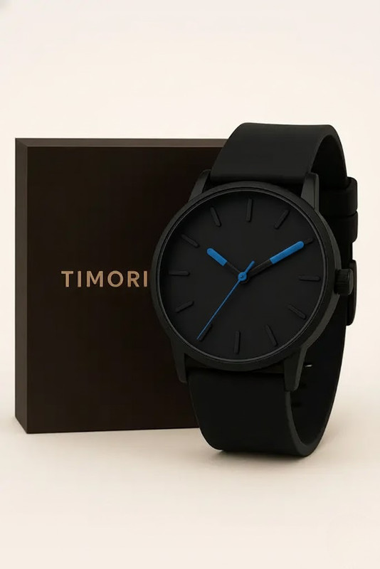 Timorix Silicone FullBlack Quartz Full Black Dial Analog Watch for Men | Stylish Quartz | Classic Design Analog Watch - For Men