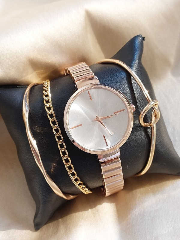 OCTAGON HUB Rose Gold Chain Strap Watch Stylish Rose Gold Chain Strap Watch Stylish Marriage Anniversary Birthday Gift For Women Analog Watch - For Women
