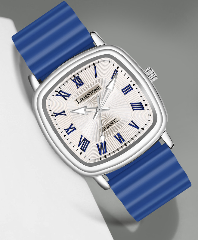 LIMESTONE Retro Classic Analog Color Strap || Smartwatch Look Silicone Strap || Quartz Analog Watch - For Men
