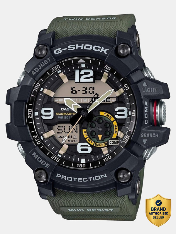 CASIO GG-1000-1A3DR G-Shock GG-1000-1A3DR Black Dial Green Resin Strap Analog-Digital Watch  - For Men