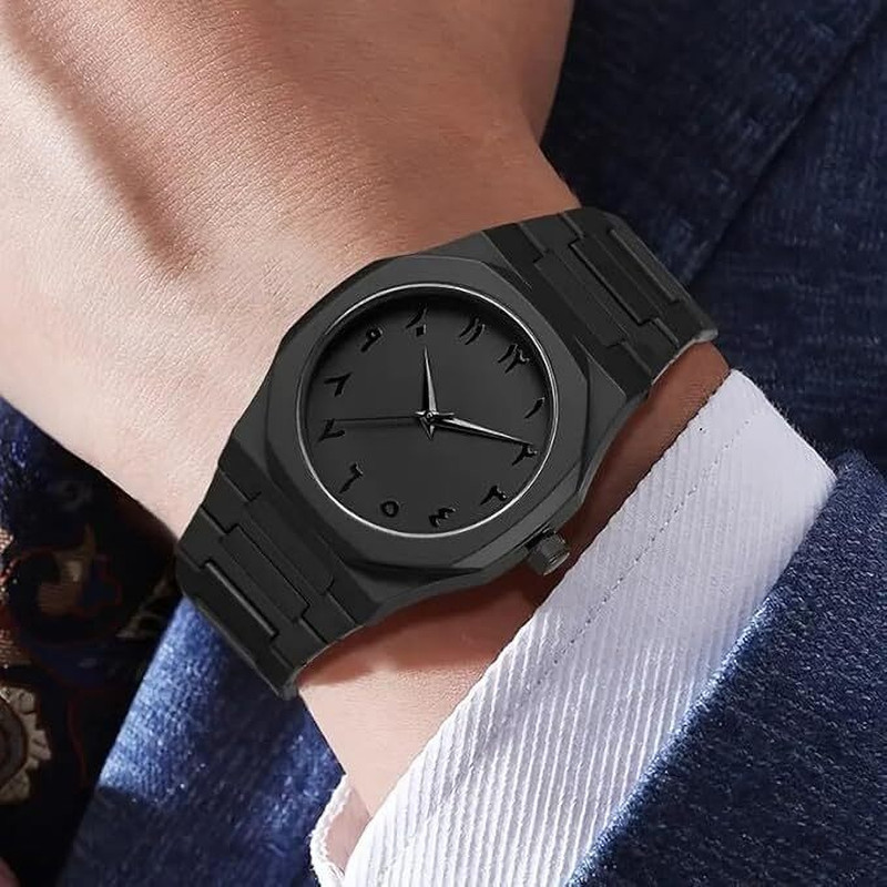 Horologe Arabic Aura Wrist Watch Arabic Numeral Series Men's Watch Analog Watch  - For Men