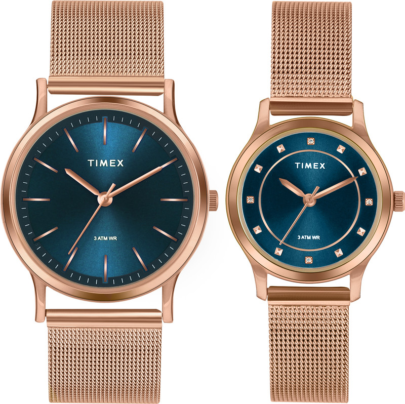 TIMEX Round 39mm Teal Dial Analog Watch  - For Men & Women