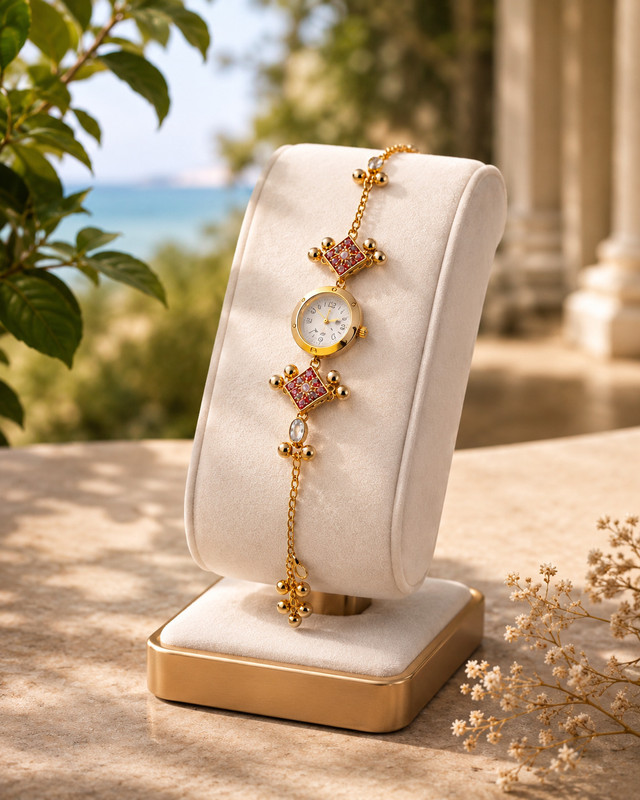 Denigma Analog watch for women Floral Bracelet Series Analog Watch - For Women