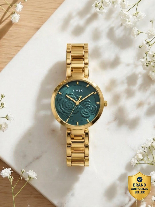 TIMEX Green Dial Analog Watch - For Women