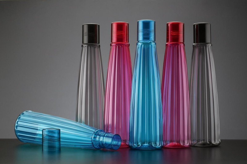 Flipkart SmartBuy Premium Quality Square Shape water bottle set of fridge 1100 ml Plastic Bottle(Pack of 6, Multicolor)