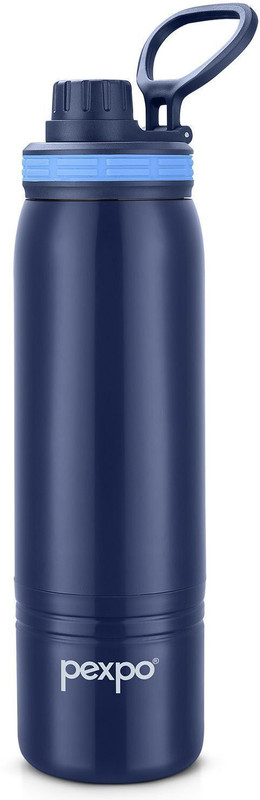 pexpo Alaska Warm & Cold Insulated Kids School, Picnic Leakproof Water 700 ml Steel Bottle(Pack of 1, Black)