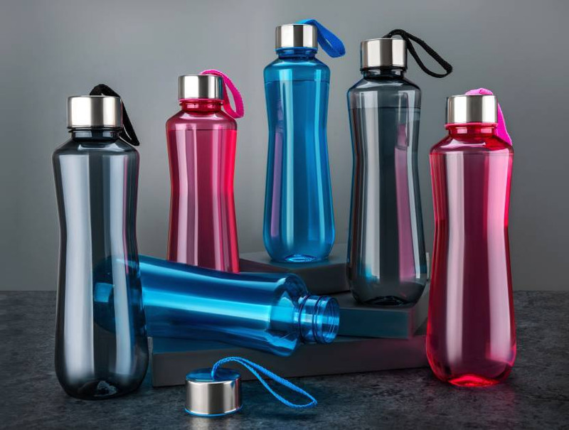 QUPSY H2o Fridge Water Bottle set for School, Collage, Office, Kitchen Bottle Set 6 1000 ml Plastic Bottle(Pack of 6, Multicolor)