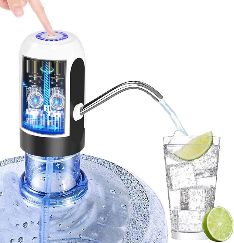 N K GROUPS Water Dispenser Pump with 1200mAh Rechargeable Battery Bottom Loading Water Dispenser