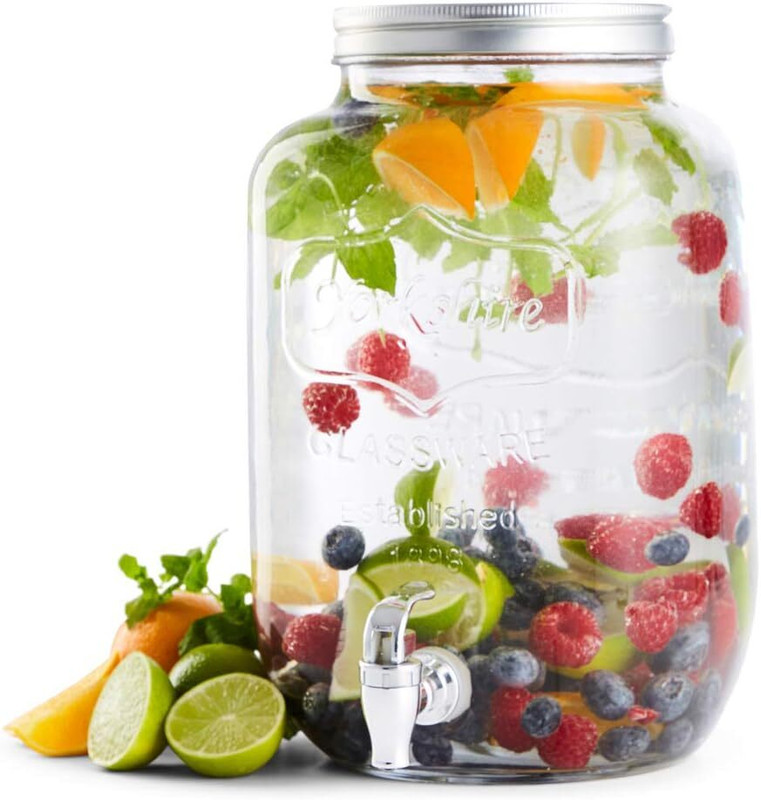 ROKERY 5 L Juice Dispenser - Water Pitcher for Detox Water Mason Jar Liquid Bottled Water Dispenser