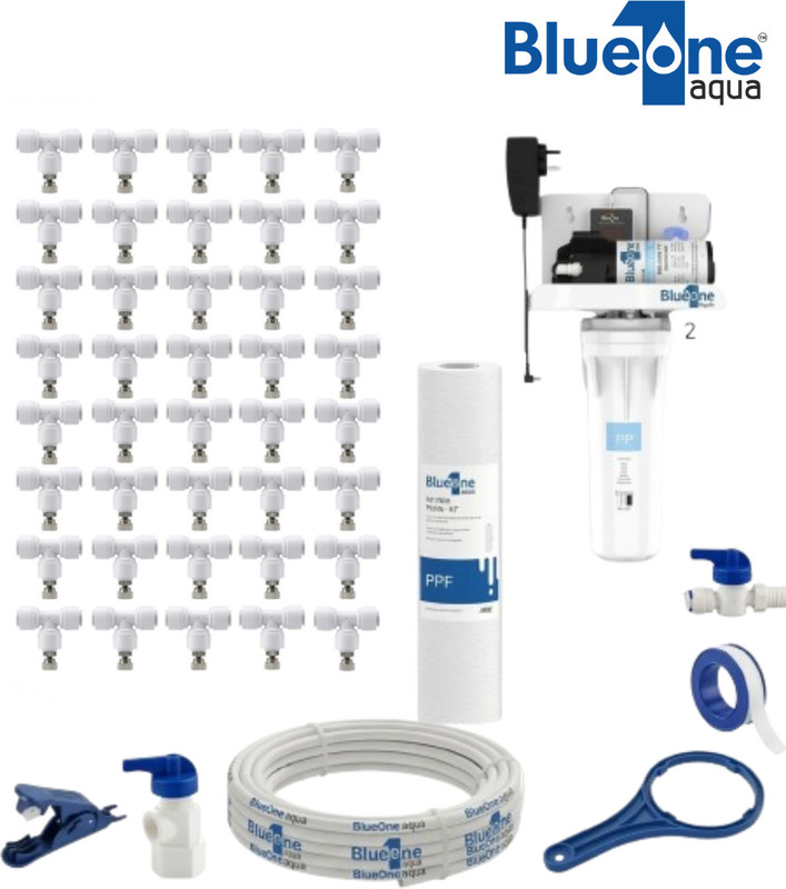 AQUA BLUE ONE Mist Fogger Machine 300 GPD PUMP L(Pack of 40) Bottled Water Dispenser