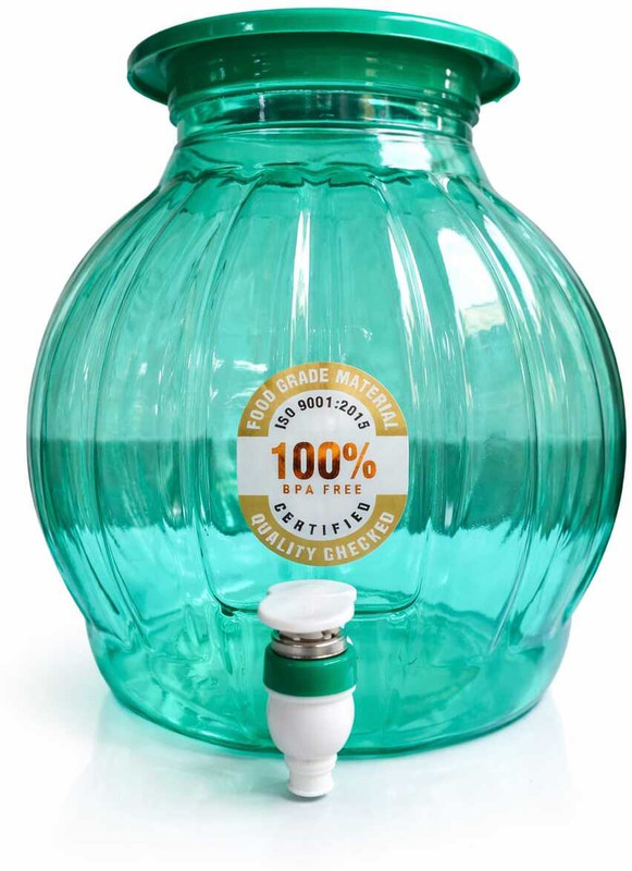 RRR ENTERPRISE 10 Litre Water Dispenser Jar with Tap | Food Grade Plastic | Leak Proof Spigot Bottled Water Dispenser