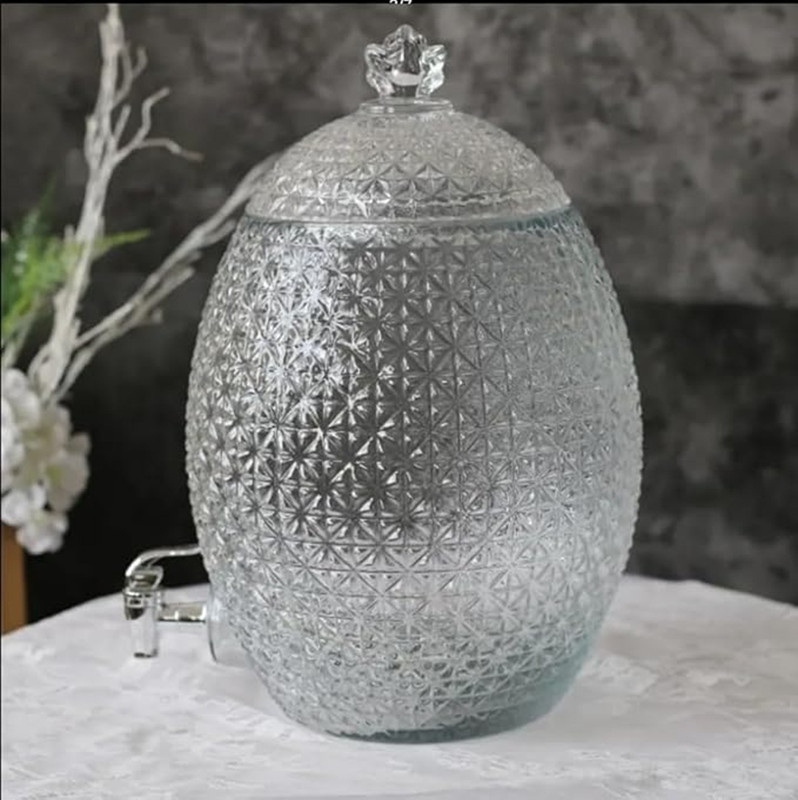 Kitchencrash Oval Design Dispenser With Attached Silver Tap Bottled Water Dispenser
