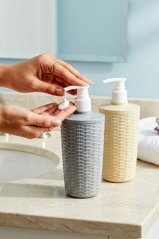 Visionecommerce Hand Wash Soap Dispenser Bottle for Bathroom & Kitchen multicolour-(Pack of 2) Bottom Loading Water Dispenser