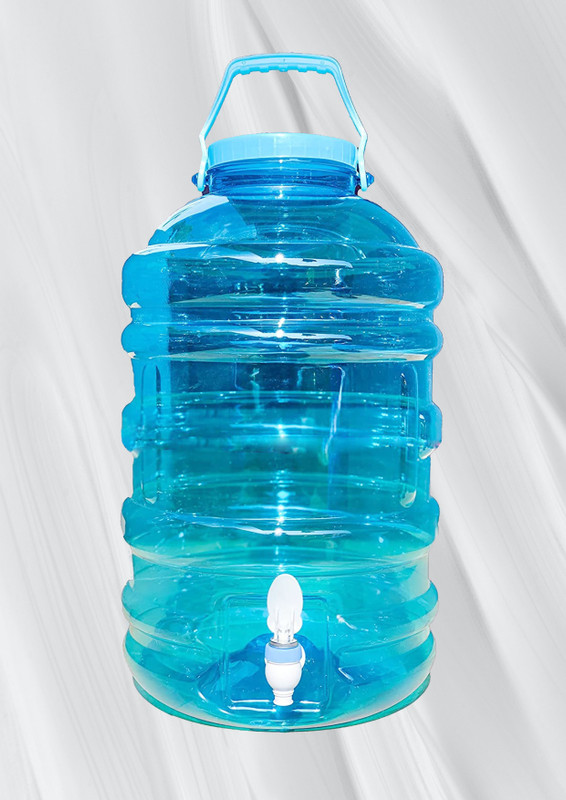 PureAction 20 Litre Water Jar Water Container with Strong Handles & Durable Tap Arctic Blue Bottled Water Dispenser