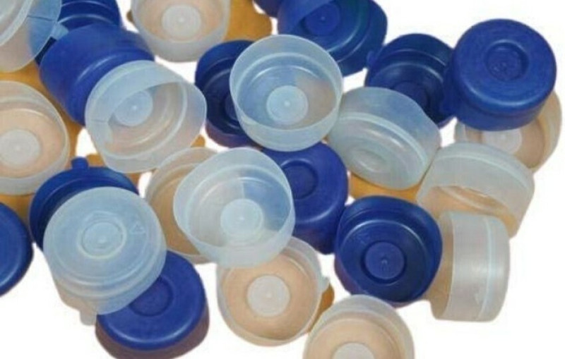 Bloom Plastic Jar Cap (Blue And white Pack Of 100) Bottled Water Dispenser