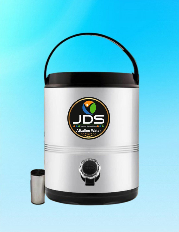 jds JDS10002 Portable Alkaliser Alkaline Steel Warter Jug, Camper, jar Bottled Water Dispenser