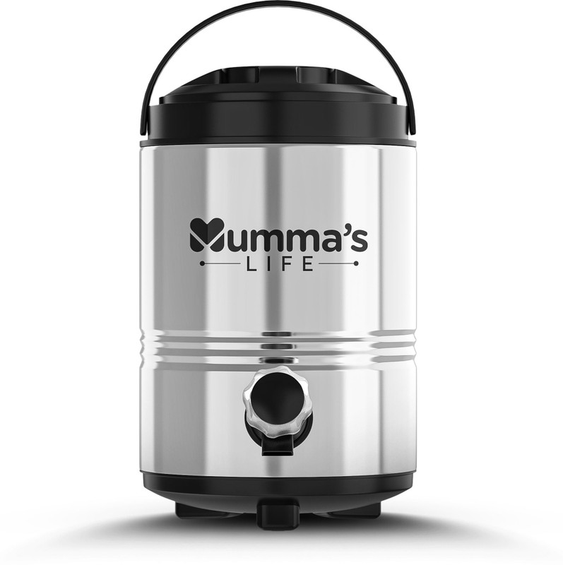 Mumma's LIFE Stainless Steel Water Jug Hot & Cold Upto 10 Hours Insulated (Stainless Steel) Bottom Loading Water Dispenser