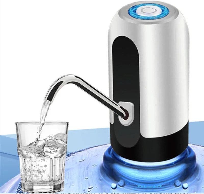 Sarchase Mini Electric Water Dispenser Pump Portable USB Bottle Can Pumper Home or Office Bottled Water Dispenser