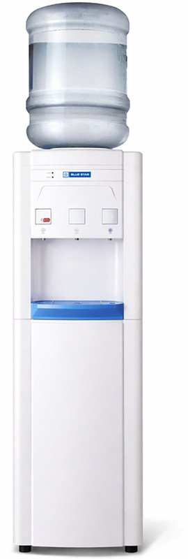 Blue Star BWD3FMRGA-B Bottled Water Dispenser with with Refrigerator 20 Liters storage capacity Durable & Sleek Design Low Power Consumption Environment Friendly 1Year Brand Warranty
