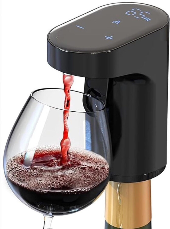 SHIVASY Electric Measurer Cup Whiskey Wine Decanter 1-999ML with Instant Wine Aeration Bottled Water Dispenser