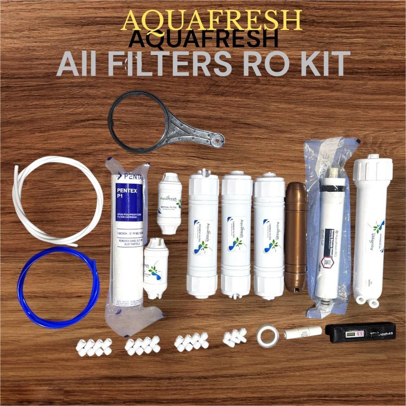 Aquafresh by AQUAFRESH RO KIT 2000 TDS MEMBRANE,SEDIMENT CARBON,UF,MINERAL,COPPER for RO Water Purifier Solid Filter Cartridge(5, Pack of 1)