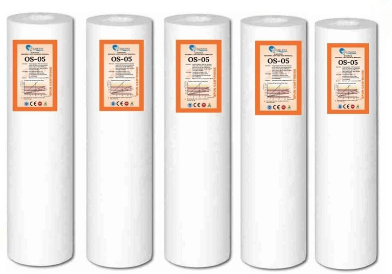 OCEAN STAR TECHNOLOGIES Spun Filter Candle 10inch ,Outer Filter,Catridge Solid Filter Cartridge(5, Pack of 5)