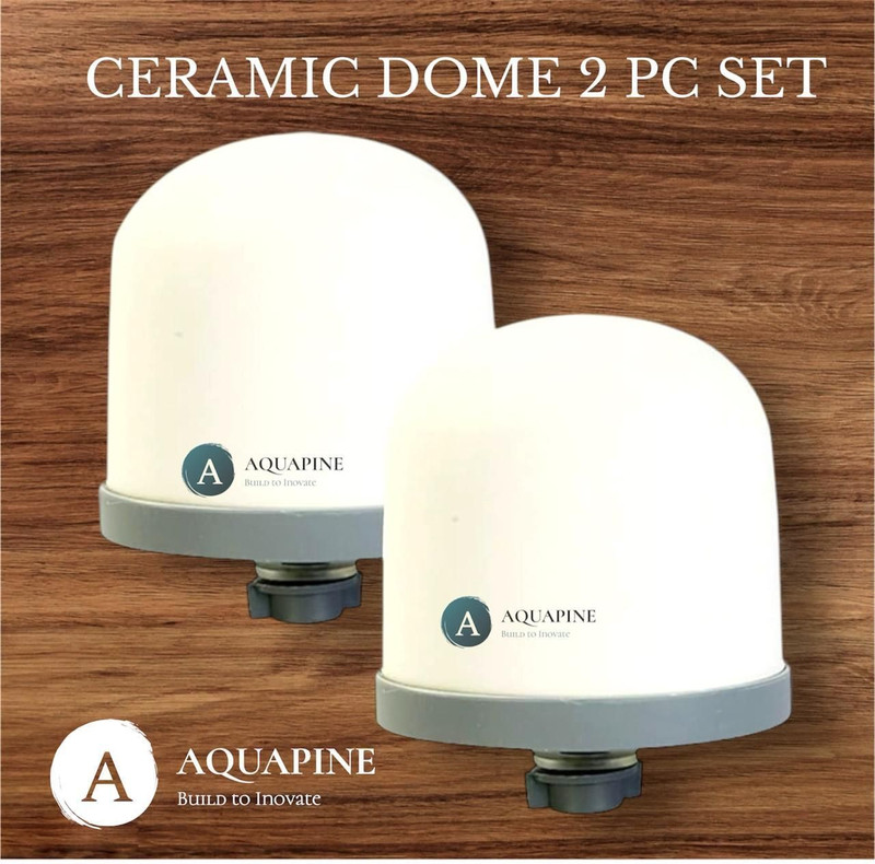 AQUAPINE by AQUAPINE Replacement Ceramic Dome Water Filter Mineral Water Filtration (2 pieces) Solid Filter Cartridge(0.5, Pack of 2)
