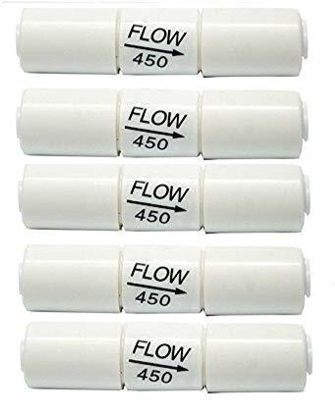 MG WATER SOLUTION RO Flow Restrictor 450 flow-(FR-450) Solid Filter Cartridge(0.5, Pack of 5)