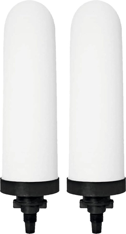 Rama 7" Water Filter and Purifier Candle, Set of 2, with Activated Carbon Solid Filter Cartridge(0.5, Pack of 2)