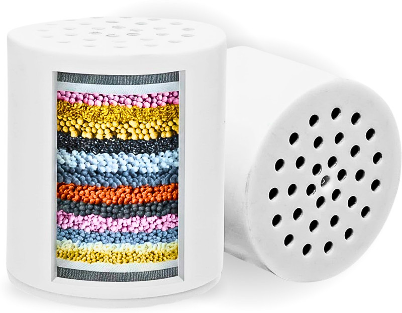 Snix 15-Stage Shower Filter Cartridge | Removes Chlorine & Impurities Solid Filter Cartridge(5, Pack of 1)