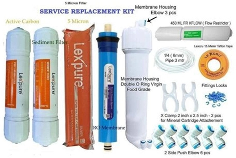 LEXPRO by LEXPURE Lexpure spare service kit Solid Filter Cartridge(0.0001, Pack of 11)