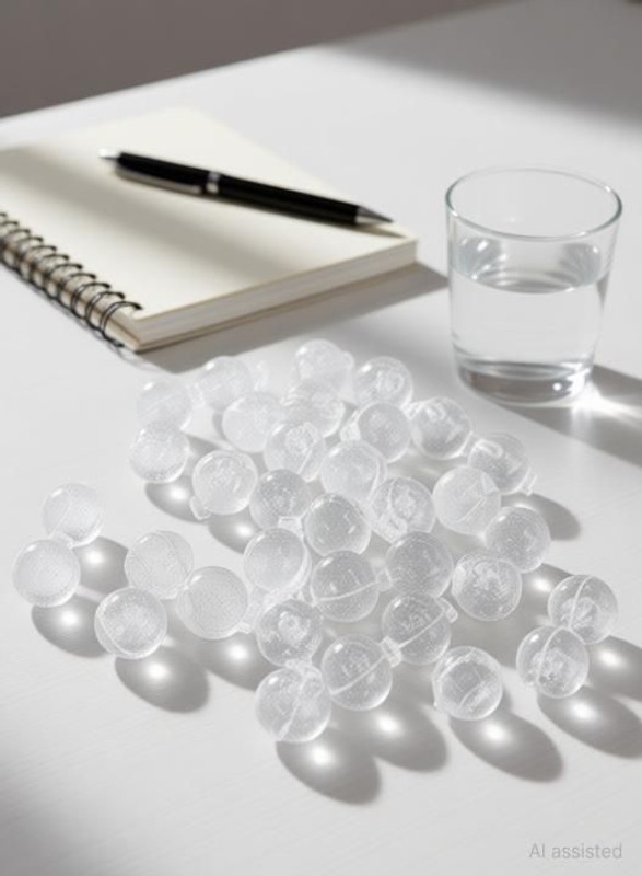 alkajal Anti Crystal Clear Soft RO Antiscalant Balls 25 Pcs for Part of Water Purifiers Solid Filter Cartridge(0.05, Pack of 25)