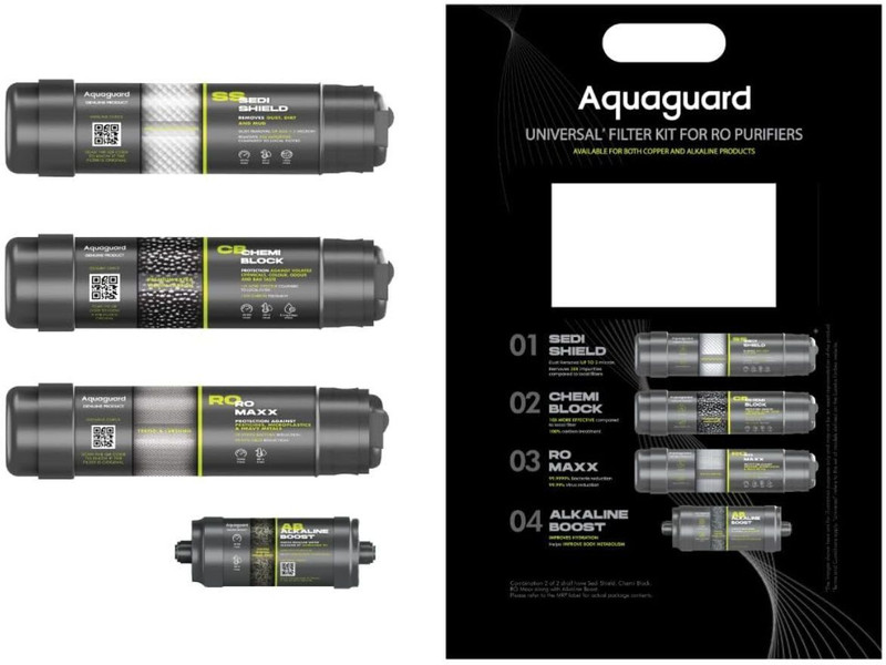 ShopSoft AQUAGUARD ORIGINAL KIT FOR white plastic,with Sediment CARBON Filter,Carben C94 Solid Filter Cartridge(9, Pack of 1)