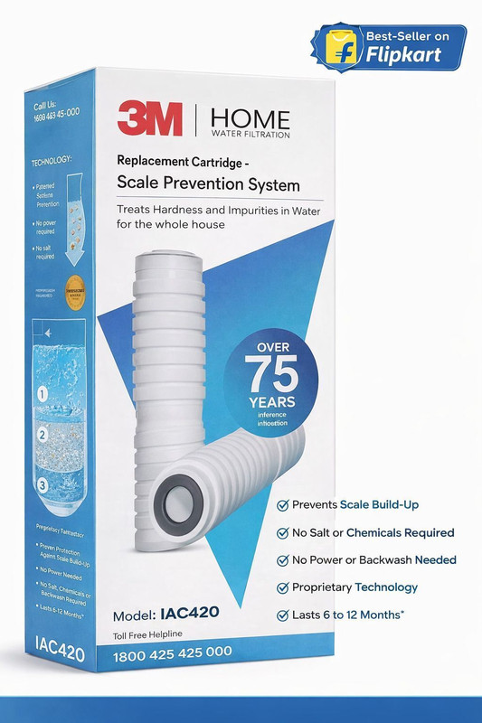 3m india by 3M Home Water Filtration IAC420 Solid Filter Cartridge(5, Pack of 2)