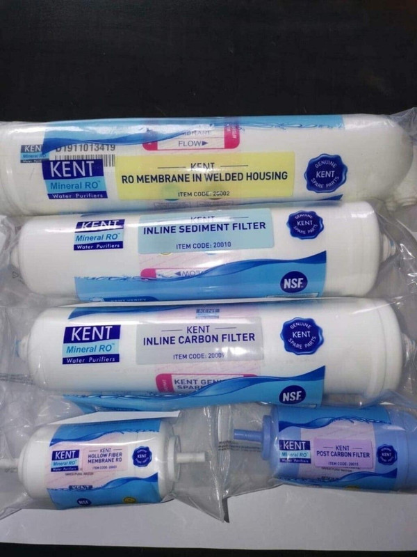 ShopsOwn KENT RO SERVICE Kit Original MEMBRANE,CARBON,SEDIMENT,UF,HF,FULL KIT T74 Solid Filter Cartridge(9, Pack of 1)