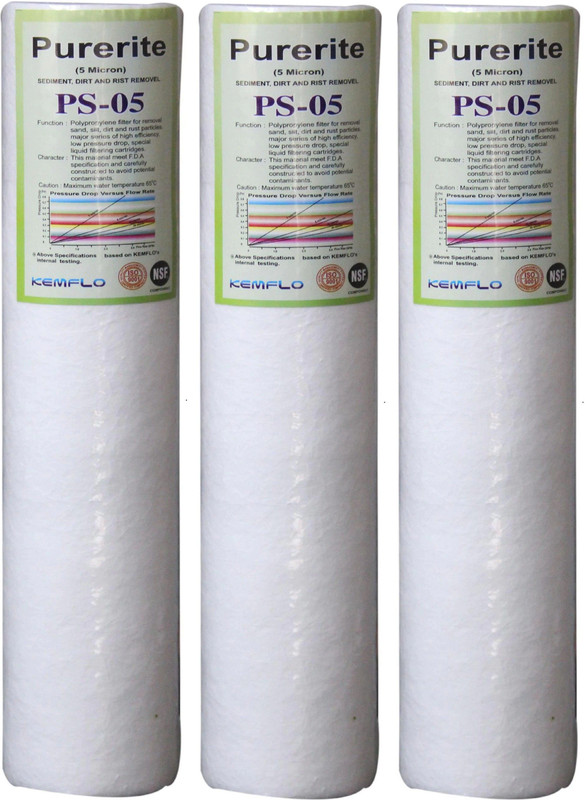 Kemflow Aquagrand SPUN CANDLE HIGH QUALITY Solid Filter Cartridge Solid Filter Cartridge(0.005, Pack of 4)
