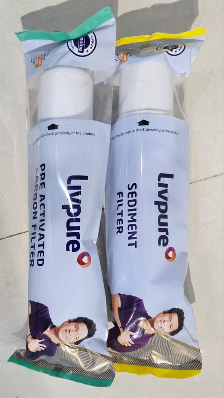 LIVPURE sediment carbon filter Solid Filter Cartridge(.01, Pack of 2)