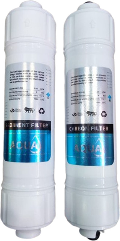 AQUA SRI AQUA Sediment & Carbon Filter Combo Cartridge for RO Water Purifiers_026 Solid Filter Cartridge(0.5, Pack of 2)
