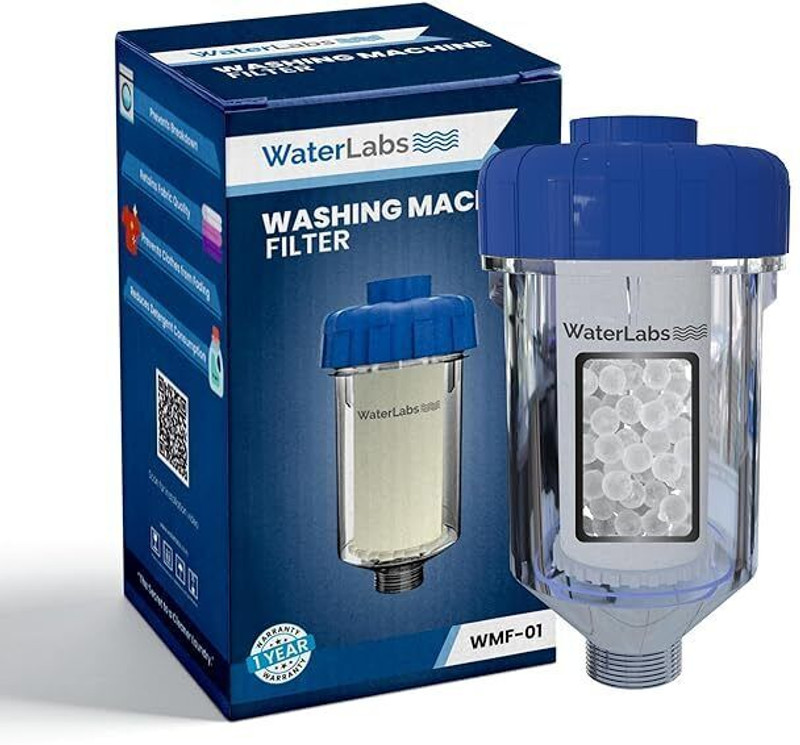 WaterLabs Washing Machine Filter Hard Water Softener for Top Load and Front Load Machines Solid Filter Cartridge(1, Pack of 1)