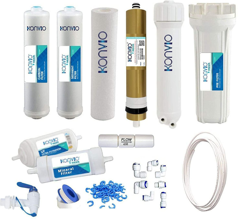 konvio neer Water Purifier Pre Filter Service Kit for All RO Water Purifier (PF Kit), 20 L/h Solid Filter Cartridge(0.05, Pack of 3)