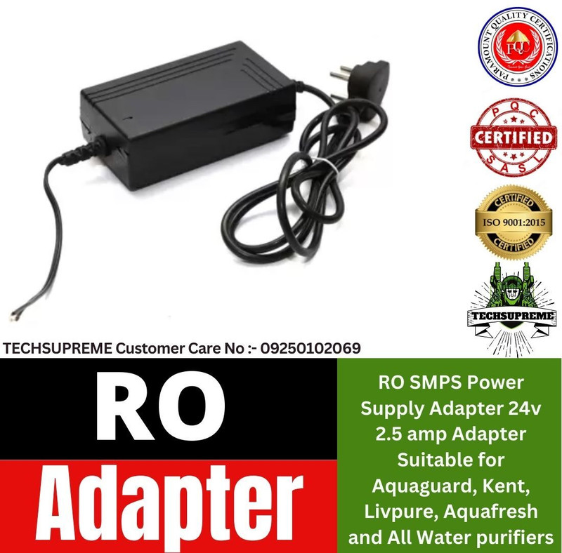 TechSupreme Premium RO SMPS Power Supply Adapter RO Water Filters Purifier Power Adaptor Solid Filter Cartridge(0, Pack of 1)