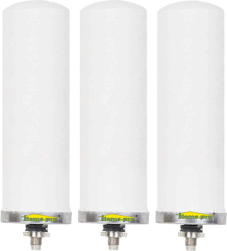 Home-pro Ceramic Candle Water Filter for Clean and Safe Drinking Water Pack of 3 Solid Filter Cartridge(0.05, Pack of 3)